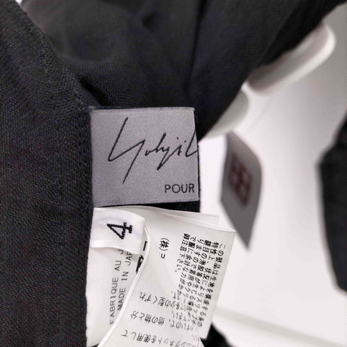 ヨウジヤマモトプールオム Yohji Yamamoto POUR HOMME 24SS False Collar Blouse (Black) メンズ JPN:4