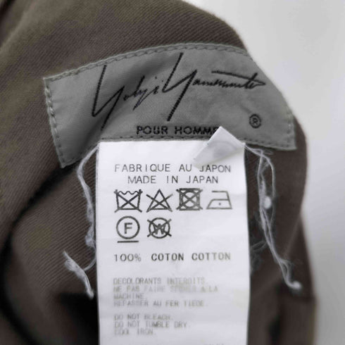 ヨウジヤマモトプールオム Yohji Yamamoto POUR HOMME 前開きタックバルーンロングパンツ メンズ JPN:3