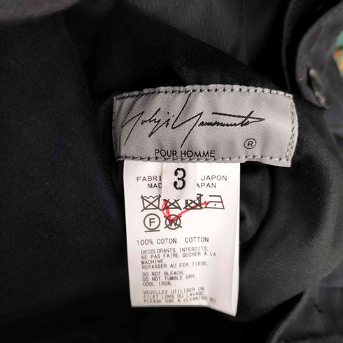 ヨウジヤマモトプールオム Yohji Yamamoto POUR HOMME DECK JACKET CORD SIDE STRIPE PANTS メンズ JPN:3