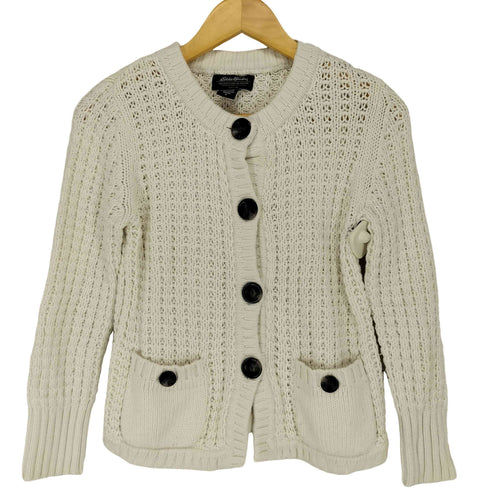 エディーバウアー Eddie Bauer ノーカラーコットンカーディガン メンズ import:S