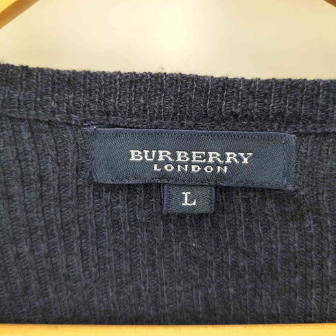 バーバリーロンドン BURBERRY LONDON クルーネックレーヨン混ニット メンズ L