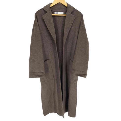 ザラ ZARA ウールボタンレスコート レディース XS