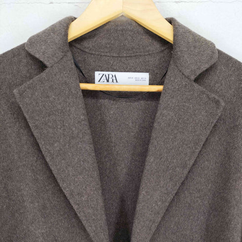 ザラ ZARA ウールボタンレスコート レディース XS