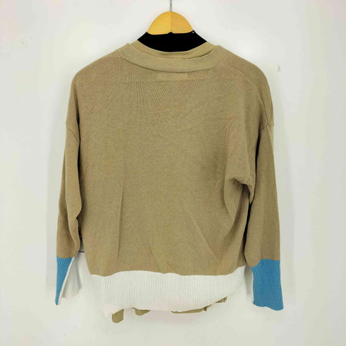 パーソンズ PERSONS スリーカラーカーディガン&カットソー アンサンブル レディース JPN:M