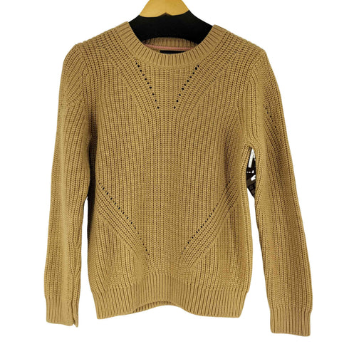 バナナリパブリック BANANA REPUBLIC 畦編み ウールクルーネックニット レディース JPN:M