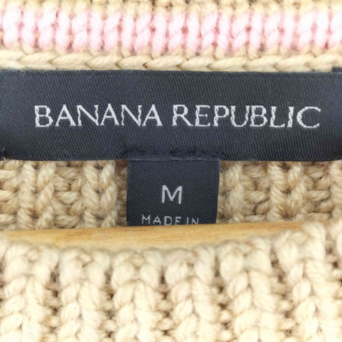 バナナリパブリック BANANA REPUBLIC 畦編み ウールクルーネックニット レディース JPN:M