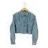 アベイシングエイプ A BATHING APE APEE カットオフ加工プリーツデニムシャツ レディース JPN:S