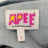 アベイシングエイプ A BATHING APE APEE カットオフ加工プリーツデニムシャツ レディース JPN:S