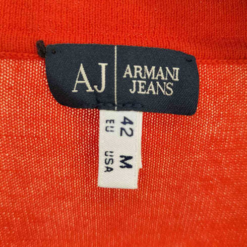 アルマーニジーンズ ARMANI JEANS ロゴ刺繍 カーディガン レディース import:M