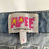 アベイシングエイプ A BATHING APE APEE ダメージ加工ワイドデニムパンツ レディース JPN:S
