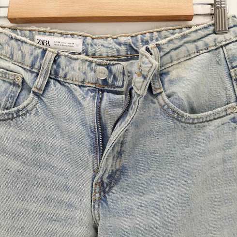 ザラ ZARA JEANS TRF RELAXED TIRO MEDIO レディース 34