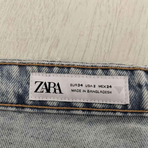 ザラ ZARA JEANS TRF RELAXED TIRO MEDIO レディース 34