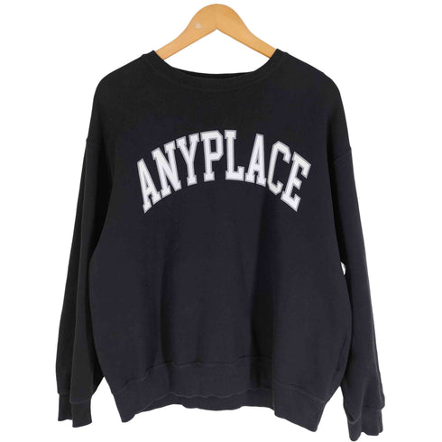 チャンピオン Champion 別注 ANYロゴ カレッジプリント クルーネック スウェット メンズ import:M