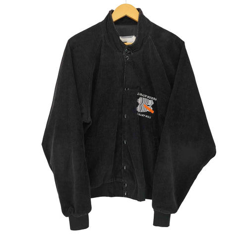 ケイブランド K-BRAND 80S USA製 ワンポイント刺繍 スタンドカラー 細畝 コーデュロイジャケット メンズ import:XL