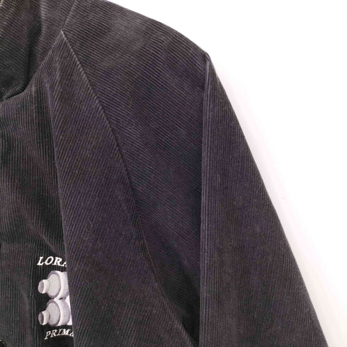 ケイブランド K-BRAND 80S USA製 ワンポイント刺繍 スタンドカラー 細畝 コーデュロイジャケット メンズ import:XL