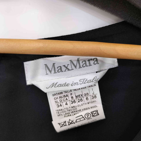 マックスマーラ MAX MARA ウール混 ノースリーブワンピース レディース 38