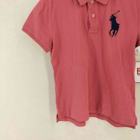 ポロラルフローレン POLO RALPH LAUREN SKINNY FIT ビッグポニー刺繍 ポロシャツ レディース import:M