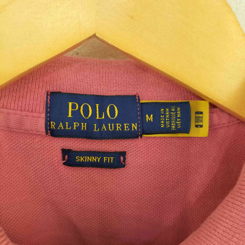 ポロラルフローレン POLO RALPH LAUREN SKINNY FIT ビッグポニー刺繍 ポロシャツ レディース import:M