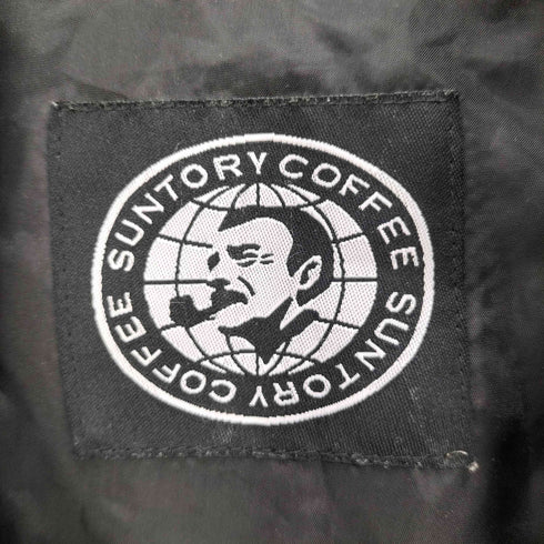 BOSS SUNTORY COFFEE ロゴ プリント アーム バイカラー ジャケット ウィンドブレーカー メンズ