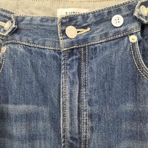 エヴリス EVRIS ウエストボタンワイドデニムパンツ レディース JPN:M