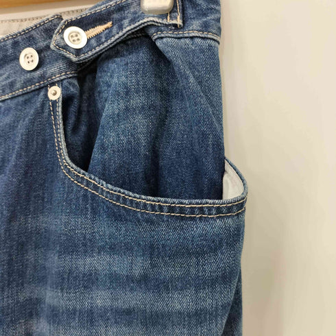 エヴリス EVRIS ウエストボタンワイドデニムパンツ レディース JPN:M
