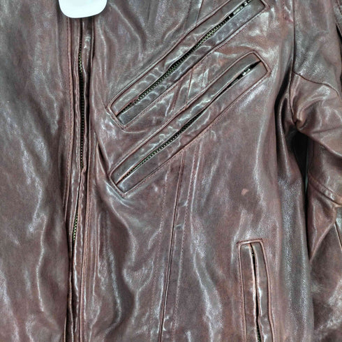 ジャックローズ JACKROSE シープスキン シングルレザージャケット ダメージ加工 メンズ JPN:3