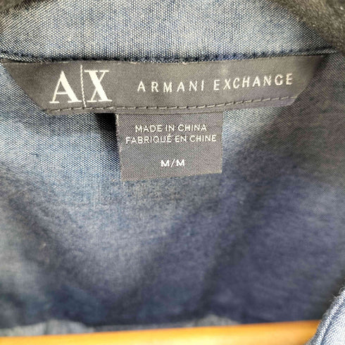 アルマーニエクスチェンジ ARMANI EXCHANGE 15AW プリーツデザイン L/S シャツ メンズ import:M