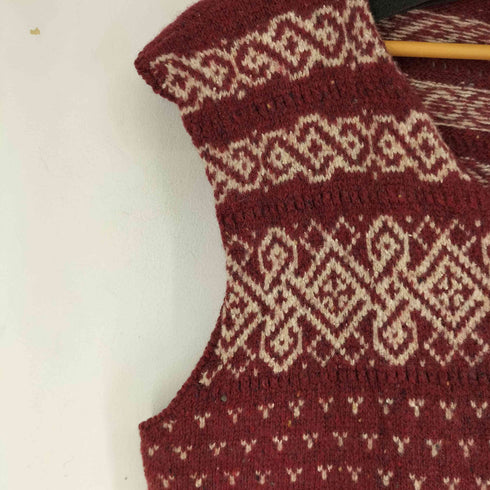 ウールリッチ WOOLRICH 総柄ウールニットベスト レディース JPN:L