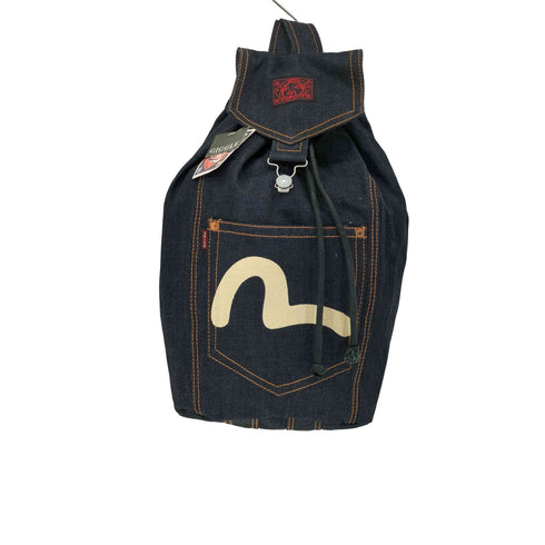 エヴィス EVISU カモメプリント デニムバックパック メンズ