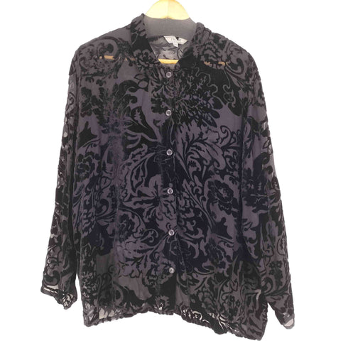 フロッキープリントシアーシャツ メンズ JPN:XL