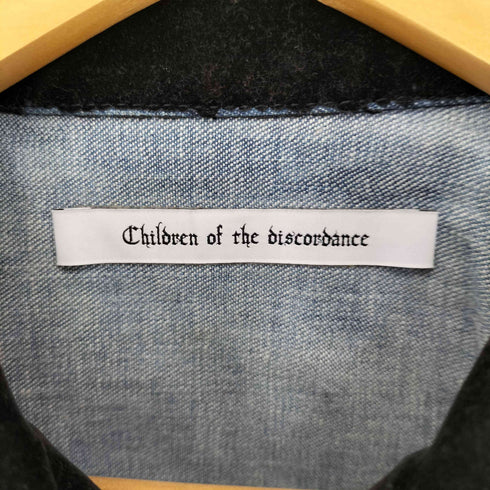 チルドレンオブザディスコーダンス Children of the discordance 2nd型 フェルト地 ダメージ加工 デニムジャケット メンズ