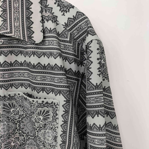 チルドレンオブザディスコーダンス Children of the discordance 総柄 オープンカラー オーバーサイズ L/S シャツ メンズ