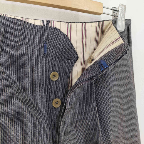 ストライプ 1タックトラウザース deponirt ホック japan vintage メンズ