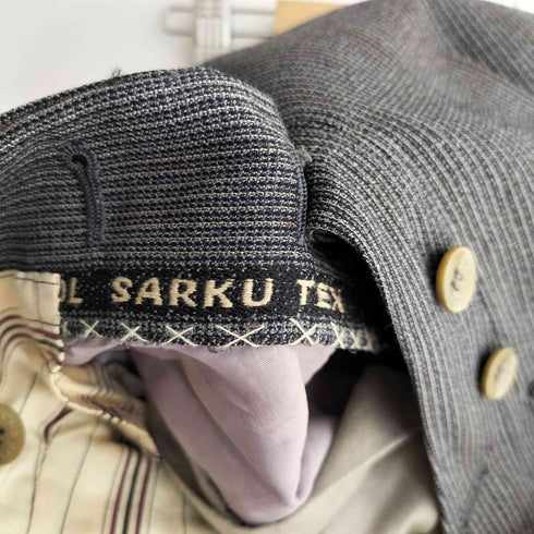 ストライプ 1タックトラウザース deponirt ホック japan vintage メンズ