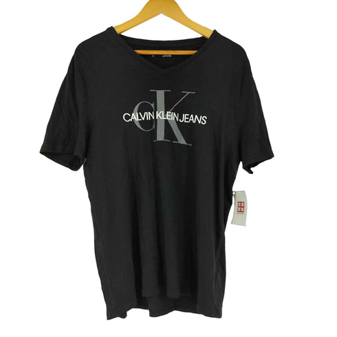 カルバンクラインジーンズ Calvin Klein Jeans Vネック プリントクルーネックTシャツ メンズ JPN:L