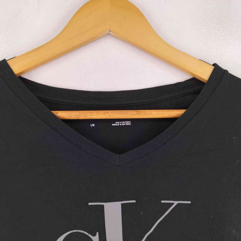 カルバンクラインジーンズ Calvin Klein Jeans Vネック プリントクルーネックTシャツ メンズ JPN:L