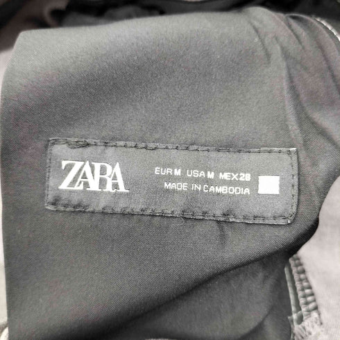 ザラ ZARA レーヨン混 ストレッチ ポリ テーパード パンツ レディース M