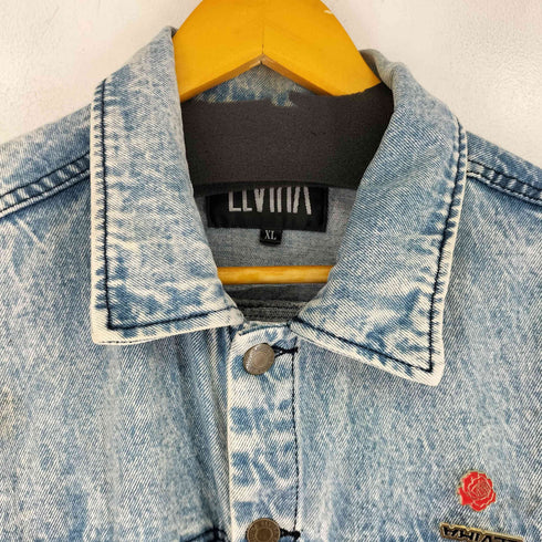エルヴィラ ELVIRA NYCTYO チェッカーフラッグ デニムジャケット メンズ JPN:XL
