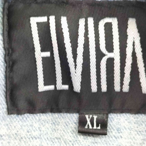 エルヴィラ ELVIRA NYCTYO チェッカーフラッグ デニムジャケット メンズ JPN:XL