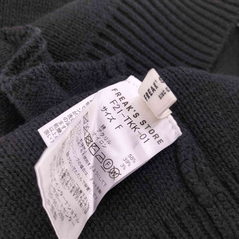 フリークスストア FREAKS STORE 24SS メッシュ ハート 総柄 ジャガード プルオーバー レディース FREE