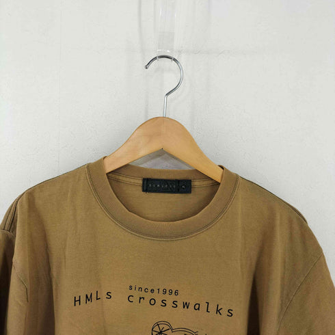 HOMLESS 90-00s HMLS CROSSWALKS フロントグラフィックプリントTシャツ 裏原 メンズ import:XL