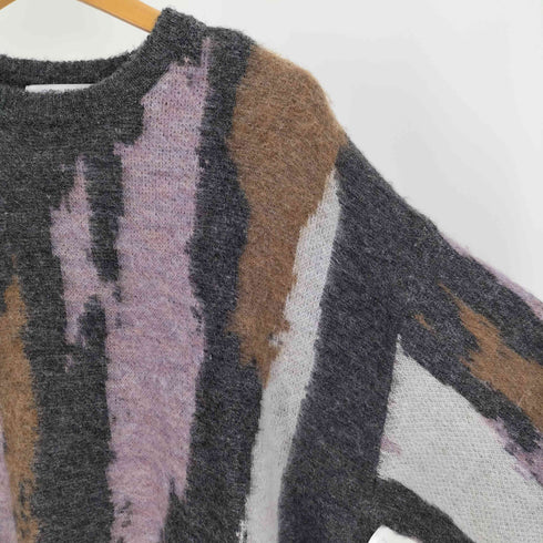 ジャーナルスタンダード JOURNAL STANDARD 23AW モヘヤミックス スプラッシュ ジャガード クルーネックニット メンズ JPN:L