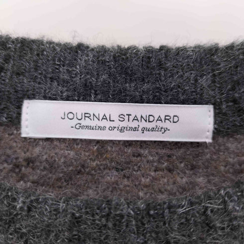 ジャーナルスタンダード JOURNAL STANDARD 23AW モヘヤミックス スプラッシュ ジャガード クルーネックニット メンズ JPN:L