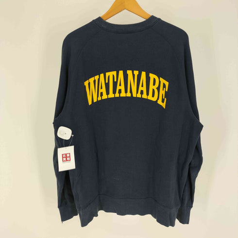 ナイキ NIKE 00S 銀タグ スウッシュ ロゴ 刺繍 前V WATANABE バック プリント クルーネック スウェット メンズ import:XL