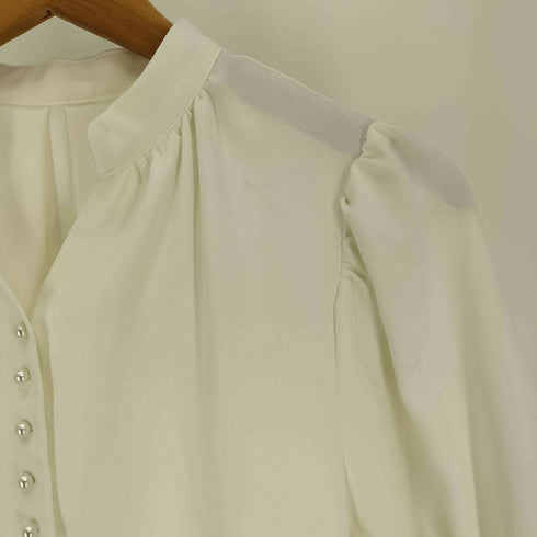 エヌナチュラルビューティーベーシック N.NATURAL BEAUTY BASIC 22SS スキッパーパールボタンブラウス レディース JPN:M