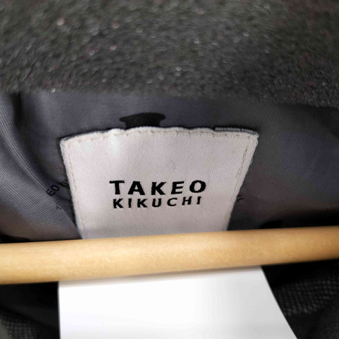 タケオキクチ TAKEO KIKUCHI ヨーク切替え フーデッドダウンジャケット 2WAY フード取り外し可能 メンズ JPN:2