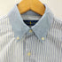 ラルフローレン RALPH LAUREN CUSTOM FIT 切替ストライプ柄ボタンダウンシャツ メンズ xs