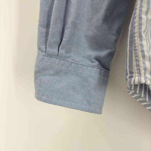 ラルフローレン RALPH LAUREN CUSTOM FIT 切替ストライプ柄ボタンダウンシャツ メンズ xs