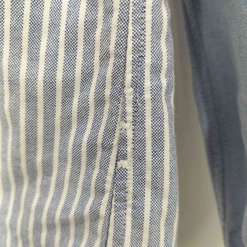 ラルフローレン RALPH LAUREN CUSTOM FIT 切替ストライプ柄ボタンダウンシャツ メンズ xs