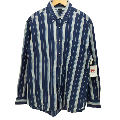 トミーヒルフィガー TOMMY HILFIGER ボタンダウンストライプシャツ メンズ JPN:M